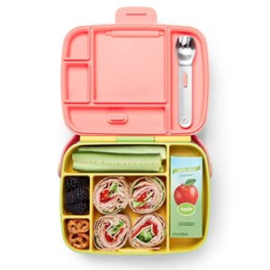 Munchkin® Lunch™ Bento Box for Kids, Includes Utensils, Yellow