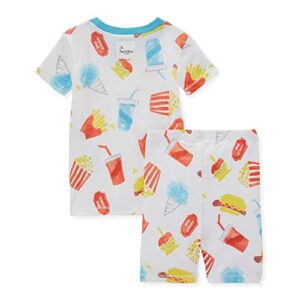 Burt's Bees Baby Baby Boys' Pajamas, Tee and Pant 2-Piece Pj Set, 100% Organic Cotton, Boardwalk Treats