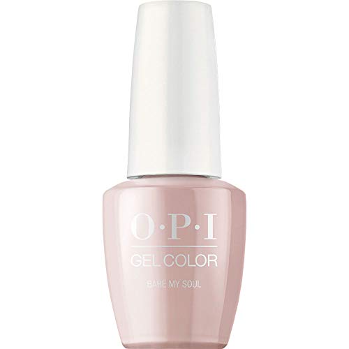 OPI GelColor, Bare My Soul, Nude Gel Nail Polish, Always Bare For You Collection, 0.5 fl oz