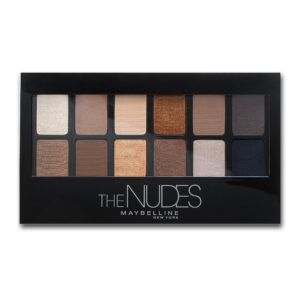 Maybelline New York The Nudes Eyeshadow Palette, 12 Shades