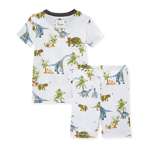 Burt's Bees Baby Baby Boys' Pajamas, Tee and Pant 2-Piece Pj Set, 100% Organic Cotton, Grazing Dinos