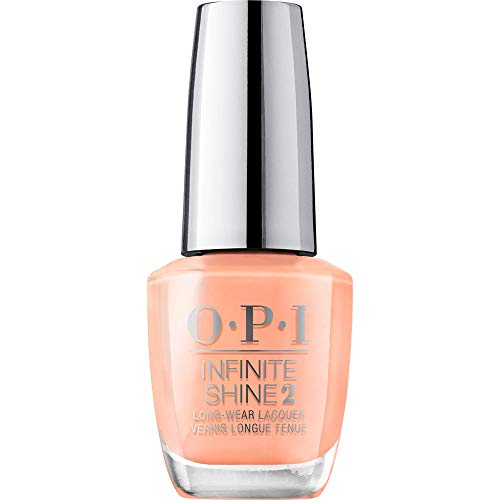 OPI Infinite Shine 2 Long-Wear Lacquer, Crawfishin' for a Compliment, Orange Long-Lasting Nail Polish, 0.5 fl oz