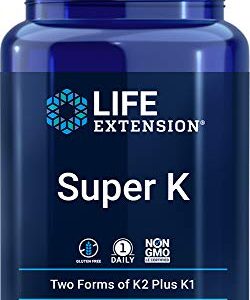 Life Extension Super K, 150 Softgels, with Vitamin K1 and K2 - MK4 & MK7