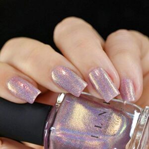 ILNP Morning Rays - Mauve Pink Holographic Shimmer Nail Polish