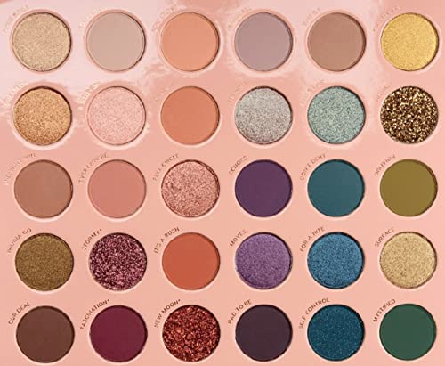 ColourPop IT'S A MOOD Eyeshadow Palette Mega Matte Metallic Semi-Sparkle Glitter Cruelty-Free Super-Pigmented Color