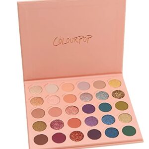 ColourPop IT'S A MOOD Eyeshadow Palette Mega Matte Metallic Semi-Sparkle Glitter Cruelty-Free Super-Pigmented Color