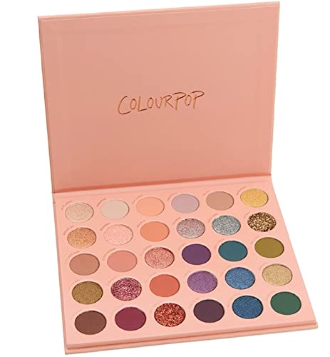 ColourPop IT'S A MOOD Eyeshadow Palette Mega Matte Metallic Semi-Sparkle Glitter Cruelty-Free Super-Pigmented Color