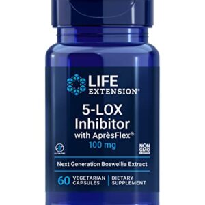 Life Extension 5-LOX Inhibitor with AprèsFlex - Joint Health Support - Gluten-Free, Non-GMO - 100 mg, 60 Vegetarian Capsules