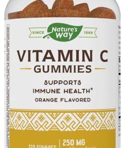 Nature’s Way Vitamin C Gummies, For Immune Health, 250 mg per Serving, Orange Flavored, 120 Gummies