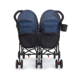 Delta Children LX Side by Side Stroller - with Recline, Storage & Compact Fold, Night Sky