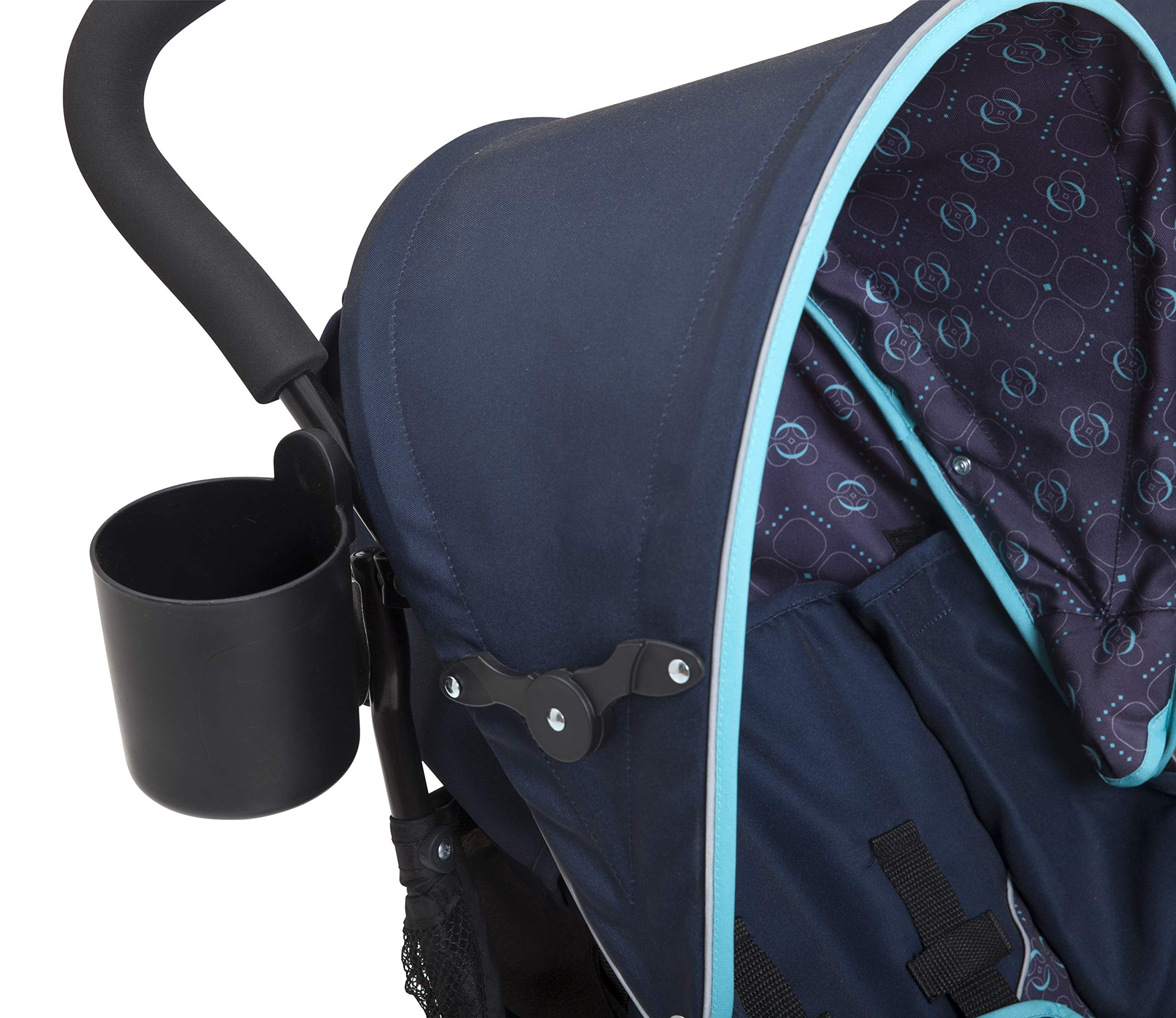 Delta Children LX Side by Side Stroller - with Recline, Storage & Compact Fold, Night Sky