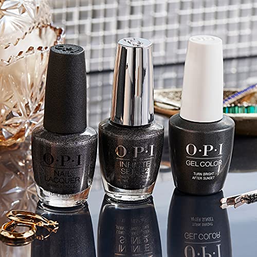 OPI GelColor, Turn Bright After Sunset, Gray Gel Nail Polish, Holiday'21 Celebration Collection, 0.5 fl. oz.