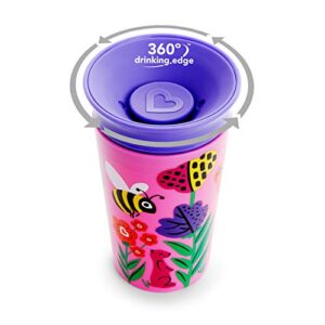 Munchkin® Miracle® 360 WildLove Sippy Cup, 9 Oz, 2 Pack, Bee/Lemur