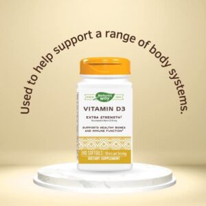 Nature's Way Vitamin D3 Extra Strength; 2000 IU per serving; 240 Softgels