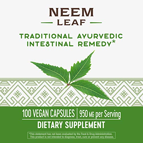 Nature's Way Premium Herbal Neem Leaf, 950 mg per serving, 100 Vcaps