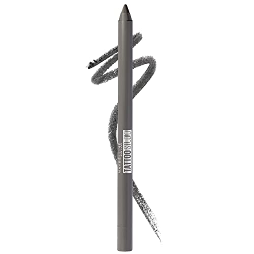 Maybelline TattooStudio Sharpenable Gel Pencil Longwear Eyeliner Makeup, Intense Charcoal, 0.04 oz.