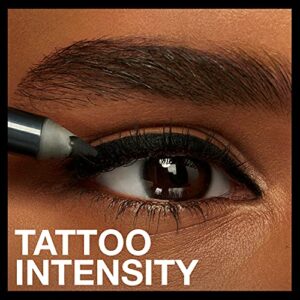 Maybelline TattooStudio Sharpenable Gel Pencil Longwear Eyeliner Makeup, Intense Charcoal, 0.04 oz.