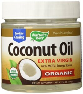 natures way coconut oil, extra virgin, organic, 16 ounces each (pack of 2)