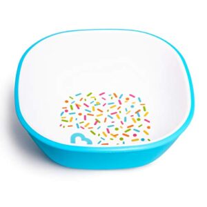 Munchkin® Splash™ Toddler Feeding Supplies Set, Includes Divided Plate, Bowl and Open Cup, Blue Sprinkles