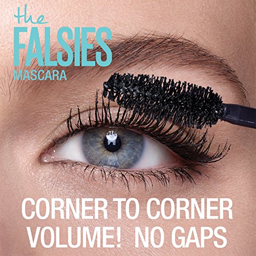 Maybelline Volum' Express the Falsies Volumizing, Washable Mascara, Blackest Black, 2 Count