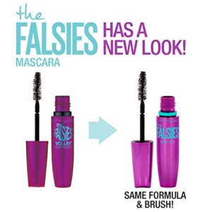 Maybelline Volum' Express the Falsies Volumizing, Washable Mascara, Blackest Black, 2 Count