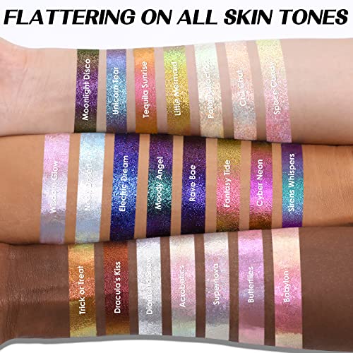 FOCALLURE Chameleon Cream Eyeshadow,Intense Color Shifting Creamy Eye Shadows,Eye Makeup with Highly Pigmented Metallic,Shimmer,Multi-Reflective Finishes,Long-Lasting with No Creasing,Chit Chat