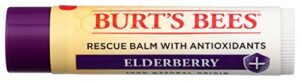 burts bees elderberry rescue lip balm, 0.15 oz