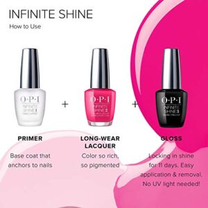 OPI Infinite Shine 2 Long-Wear Lacquer, Relentless Ruby, Red Long-Lasting Nail Polish, 0.5 fl oz