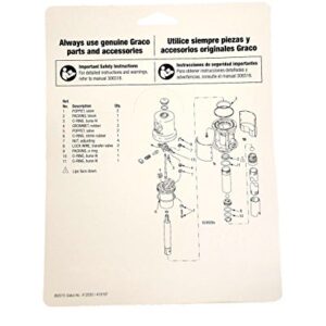 Graco 238286 Repair Kit 5:1 Ratio Fire Ball 300 Oil Pumps 238-286 Fluid and Air Repair Parts Included