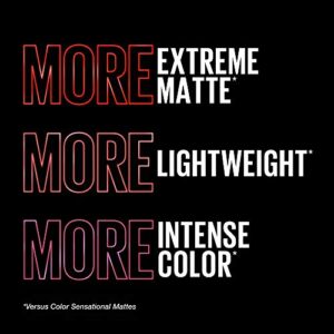 Maybelline Color Sensational Ultimatte Matte Lipstick, Non-Drying, Intense Color Pigment, More Buff, Pink Beige, 1 Count