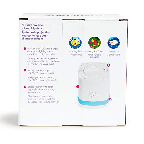 Munchkin® Sound Asleep Nursery Projector and Sound Machine with LED Nightlight