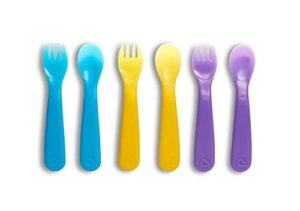 munchkin® colorreveal™ color changing toddler forks and spoons, 6 pack
