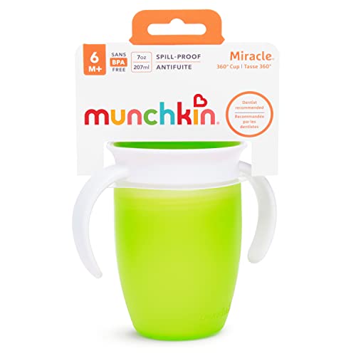 Munchkin® Miracle® 360 Trainer Cup, 7 Ounce, Green