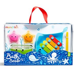 Munchkin® Bath Beats™ Musical Toddler Bath Toy Set, Includes Xylophone, Bath Drum & Shakers