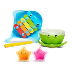 Munchkin® Bath Beats™ Musical Toddler Bath Toy Set, Includes Xylophone, Bath Drum & Shakers