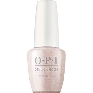 opi gelcolor, throw me a kiss, pink gel nail polish, always bare for you collection, 0.5 fl oz