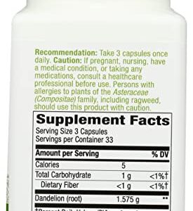 Nature's way Dandelion Root - 100 Count