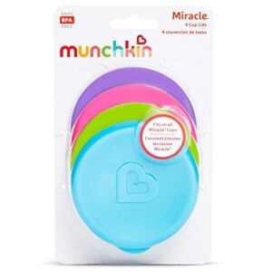 Munchkin® Miracle® 360 Sippy Cup Lids, 4 Count, Pink/Blue/Green/Purple