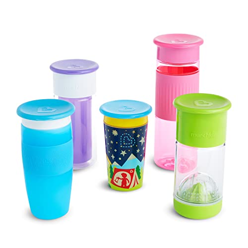 Munchkin® Miracle® 360 Sippy Cup Lids, 4 Count, Pink/Blue/Green/Purple