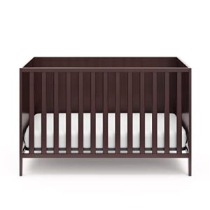 Graco Theo Convertible Crib (Espresso) – Converts from Baby Crib to Toddler Bed and Daybed, Fits Standard Full-Size Crib Mattress, Adjustable Mattress Support Base