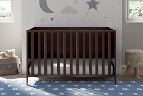 Graco Theo Convertible Crib (Espresso) – Converts from Baby Crib to Toddler Bed and Daybed, Fits Standard Full-Size Crib Mattress, Adjustable Mattress Support Base