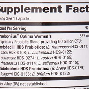 Nature’s Way Fortify Optima Women’s Daily Probiotic, 90 Billion, 15 Strains, Prebiotic, 30 Capsules