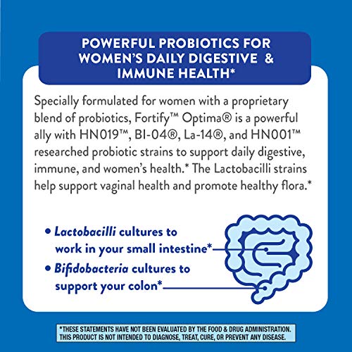 Nature’s Way Fortify Optima Women’s Daily Probiotic, 90 Billion, 15 Strains, Prebiotic, 30 Capsules