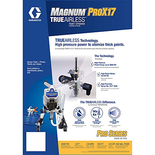 Graco 17G177 Magnum ProX17 Stand Paint Sprayer, Grey/Blue