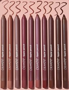 colourpop “truth or bare” lippie pencil vault – set of 10 iconic nude lip liners new in box
