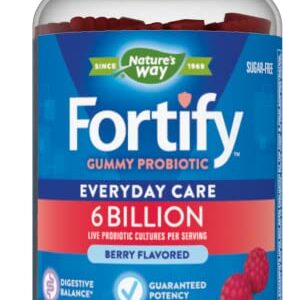 Nature's Way Fortify Probiotic Gummies, 6 Billion, 60 Gummies