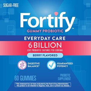 Nature's Way Fortify Probiotic Gummies, 6 Billion, 60 Gummies