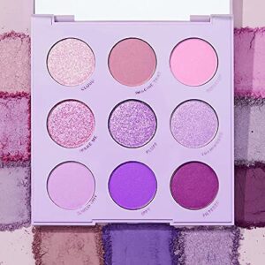 colourpop “lilac you a lot” shadow palette – 9 pan eyeshadow palette full size, no box