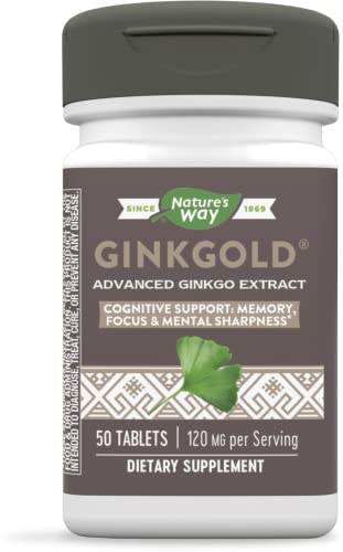 Nature's Way Ginkgold, Supports Memory and Mental Sharpness*, 50 Tablets