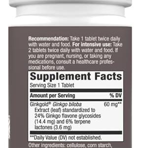 Nature's Way Ginkgold, Supports Memory and Mental Sharpness*, 50 Tablets